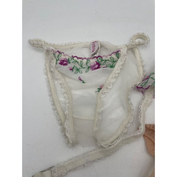 Vintage Garters 2  Frederick’s of Hollywood 1 da Notte S 1 with matching panties - Picture 6 of 9